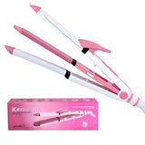 Kemei 3 In 1 Beauty Styler Curler Hair Straightener KM-1291