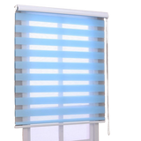 Day and Night Zebra Roller Blinds Blue
