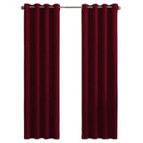 Thick Blackout 100% Chemical Fiber Curtains, Wine