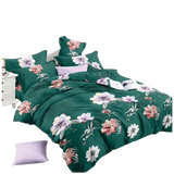OMAMA Bedsheet Flower Bedding Set, Green