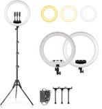 18 Inch Ring Light, Adjustable 2700-6500K Color Temperature LED Ring Light with Stand