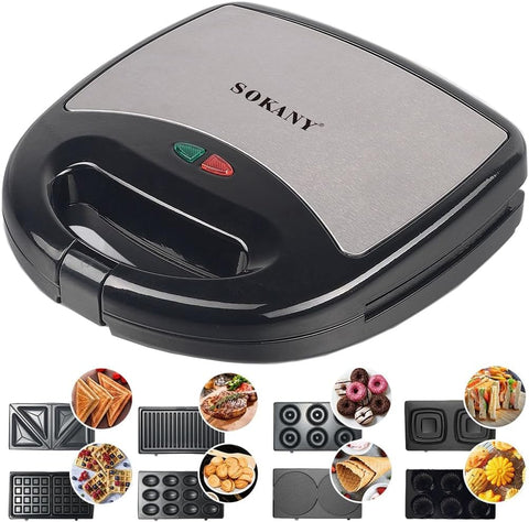 SOKANY 8-in-1 Multifunctional Sandwich Maker
