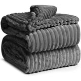 Blanket Soft Fluffy Cozy Warm Solid Bed Blanket, King Size