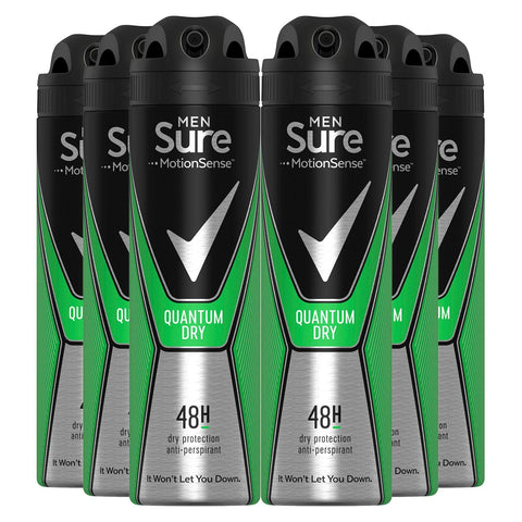 Sure Men Quantum Dry Aerosol Antiperspirant Deodorant 250ml