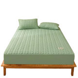 Waterproof Mattress Cover Plain Lemon Green Design