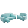 Elastic Sofa Cover, Plain Turquoise