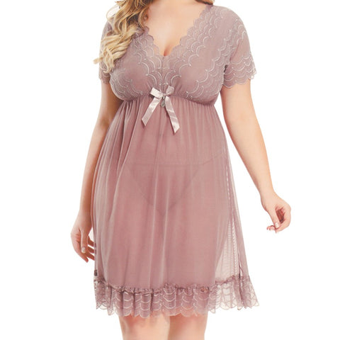 Ladies Sexy Pajamas, Lace Ribbon