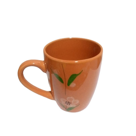 Orange Flower Mug Cup
