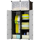 8 Cube Plastic Wardrobe, Clothes Closet