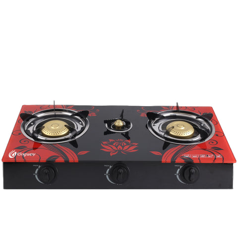 Besse 3 Burner Table Top Glass Stove