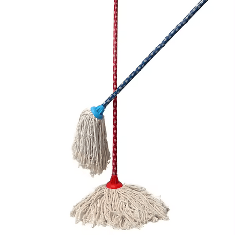 Rosebud Cleaning Mops with Wooden Stick