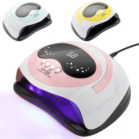 SUN S16 UV LED Gel Nail Lamp 168W Gel Polish Dryer