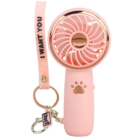 DianDi Mini Handheld Fan, Desk Fan with Base