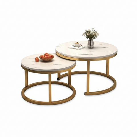 Nesting Living Room Center Table and Coffee Table Set