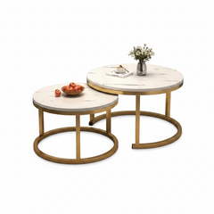 Nesting Living Room Center Table and Coffee Table Set