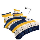 OMAMA Bedsheet Yellow Blue Arrow Pattern