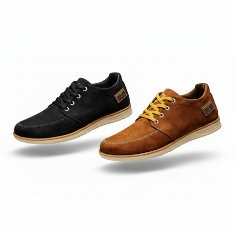 Men’s Casual Suede Lace-Up Sneakers