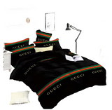 OMAMA Bedsheet Gucci Black Stripped Design