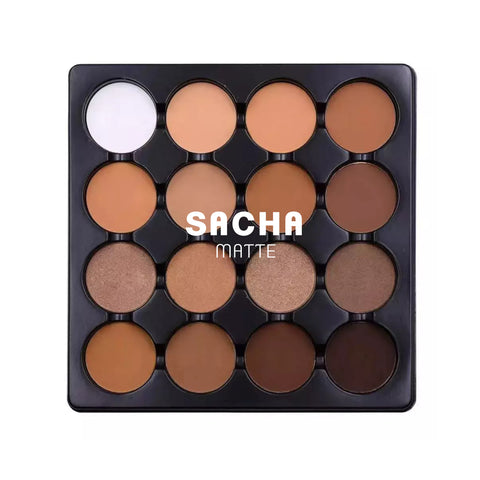 Sacha 16 Matte Contour Powder Palette