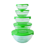 5 PCS Glass Bowls Set with Lid