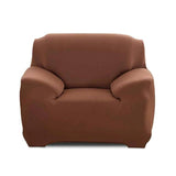 Elastic Sofa Cover, Plain Brown