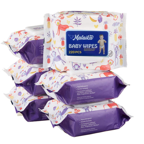 Malaika Baby Wipe 220 Pcs