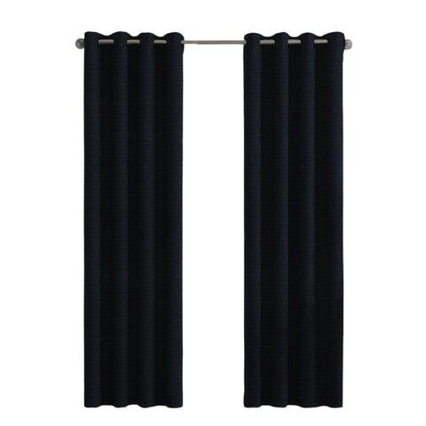 Thick Blackout 100% Chemical Fiber Curtains, Black