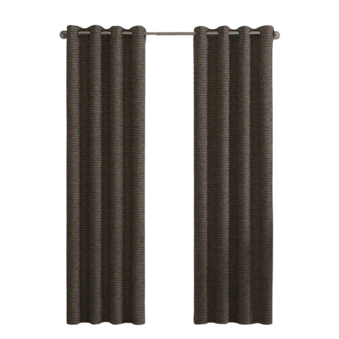 Thick Blackout 100% Chemical Fiber Curtains, Dark Brown