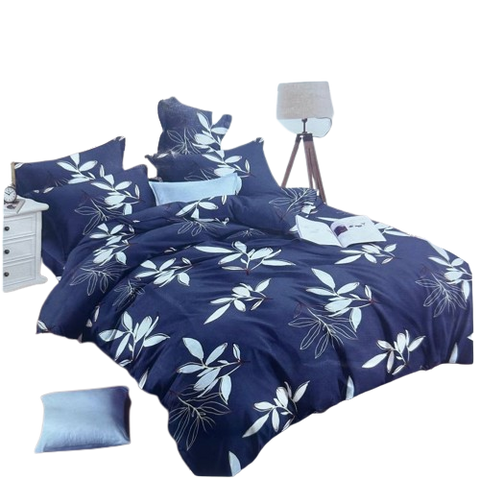 OMAMA Bedsheet Green with Flowers Bedding Set