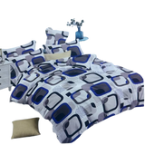 OMAMA Bedsheet Box Pattern Design Bedding Set