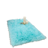 Fluffy Faux Rug Floor Carpets for Bedside