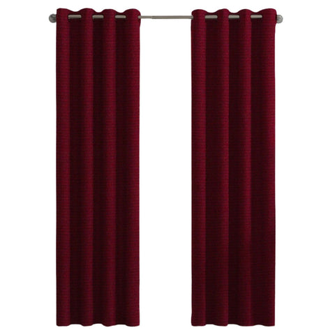 Thick Blackout 100% Chemical Fiber Curtains, Wine